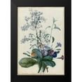 thumbnail image 2 of Redoute, Pierre Joseph 18x24 Black Modern Framed Museum Art Print Titled - A Bouquet of Flowers with Insects, 2 of 5