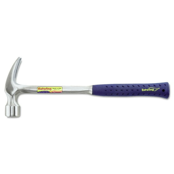 Framing Hammer, Rip Claw, Milled, Steel Handle/Head, Blue Shock Reduction Grip®, 16 in OAL, 30 oz