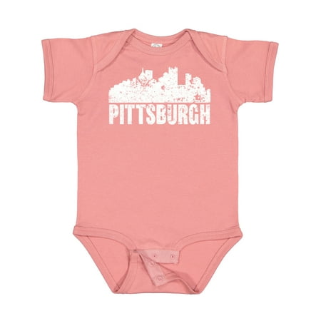 

Inktastic Pittsburgh Skyline Grunge Gift Baby Boy or Baby Girl Bodysuit