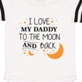thumbnail image 3 of Inktastic I Love My Daddy to the Moon and Back Gift Baby Boy or Baby Girl Bodysuit, 3 of 4