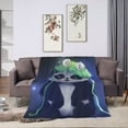 thumbnail image 3 of Super Soft Anti-Pilling Flannel Bed Blankets, Tropical Fruit Cozy Fluffy Warm All Seasons Throw Blanket for Sofa Bedding, 80"x60", 3 of 8