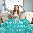 thumbnail image 6 of Happy 30th Birthday Gifts Blanket, Happy 30th Birthday Decorations for Women/Her/Men/Him Throw Blanket, 1993 Birthday Gifts for 30 Year Old Women, 30th Birthday Gifts Ideas Blanket " Green(40"x50"), 6 of 7