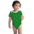 thumbnail image 2 of Xecao St Patrick's Day5 Pattern Baby Climbing Bodysuit Short Sleeve Onesie Unisex 0-12 Months Baby Shirt Newborn Outfits Crotch snap design-6 Months, 2 of 6