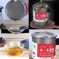 thumbnail image 5 of Vacemry Under $5 Grease Container with Strainer, Stainless Steel Oil Filter Dispenser, Cooking Oil Storage Container, Kitchen Oil Keeper with Fine Mesh, 5 of 6
