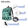 thumbnail image 3 of Rocae Teal Cactus for Canvas College Laptop Backpack for Men Women -Small, 3 of 5