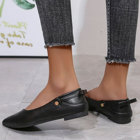 

Cathalem Women Casual Dress Shoes On Fashion Shoes Breathable Shoes Leisure Outdoor Casual Casual Slip on Shoes for Women Sandals Black 8.5