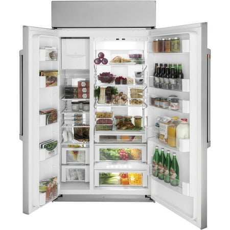 Café - 29.6 Cu. Ft. Side-by-Side Built-In Refrigerator - Stainless steel