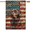 Patriotic brownlab, variant on Chocolate Lab American House Flag Patriotic Labrador Dog 4th of July Garden Flag 28 x 40 Double Sided for Outside Large 250 Anniversary USA Independence Memorial Day Decorations