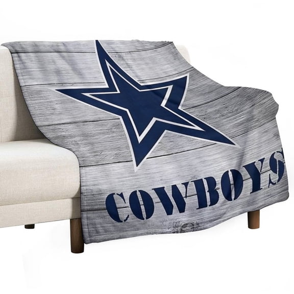 Football Cowboys Soft Print Blanket Throw Blankets Warm Cozy Lightweight Couch Blanket Stuff Gifts for Women Mom Teens