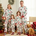 thumbnail image 3 of PatPat Christmas Family Matching Pajamas Holiday Couple Onesies for Women Allover Santa Claus Print Long Sleeve Hooded Zipper One Piece Pjs with Socks, L, 3 of 17
