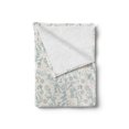thumbnail image 2 of Floral Vintage Soft Flannel Fleece Throw Blanket, Vintage Composition of Feminine Ornaments Leafy Branches, Cozy Plush for Indoor and Outdoor Use, 50" x 70", Pale Blue Grey Eggshell, by Ambesonne, 2 of 5