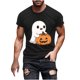thumbnail image 2 of Blusas y camisas de manga corta y cuello redondo para hombre. Blusas/camisetas de manga corta con cuello redondo y estampado de Halloween para hombre. Blusa para hombre., 2 of 5