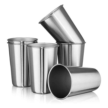 

12 Oz. Stainless Steel Tumblers - Stackable Tumbler Cups - Set of 6