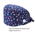 thumbnail image 5 of Paquete De 4 Gorros De Trabajo Para Enfermera, Servicio Prolongado, Color Puro, Botón Pulido Opaco, Gorros De Trabajo Multifuncionales Unisex, Uniformes De Trabajo Eigraketly AP008643-12, 5 of 5