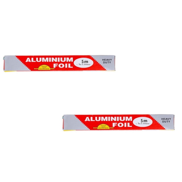 Papier Aluminium de Qualité Alimentaire pour Barbecue Extérieur, Papier Jetable pour Cuisson Domestique 2 Pcs
