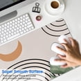 thumbnail image 4 of Long Mouse Pads for Desk,Orange Boho Geometric and Plant Pattern Desk Mats on Top Of Desks, Desk Mouse Pad Extra Large with 3mm Non-Slip Base and Stitched Edge for Gaming,Office,Work,Home 31.5"x11.8", 4 of 6