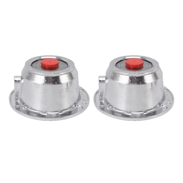 Hubcaps de Remolque, 6 Agujeros de Perno 343-4195 2 Piezas de Sellado Fuerte A Prueba de Abrasio Robusta Conapones de Goma y Junta para El Eje del Remolque