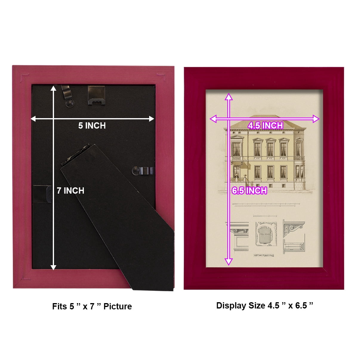 Estate and Plan VI -Framed Print w/glass-Cherry Red
