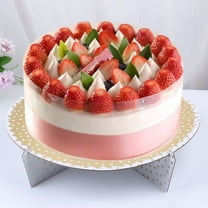 MLINS Paper Cake Stand Single-Tier Display Cupcake Decorating Golden