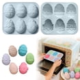 thumbnail image 2 of zhangmingg 3D Easter Egg Silicone Rabbit Chocolate Baking Tray Non-Stick Cavity Dessert Cake Tool Kit, 2 of 6
