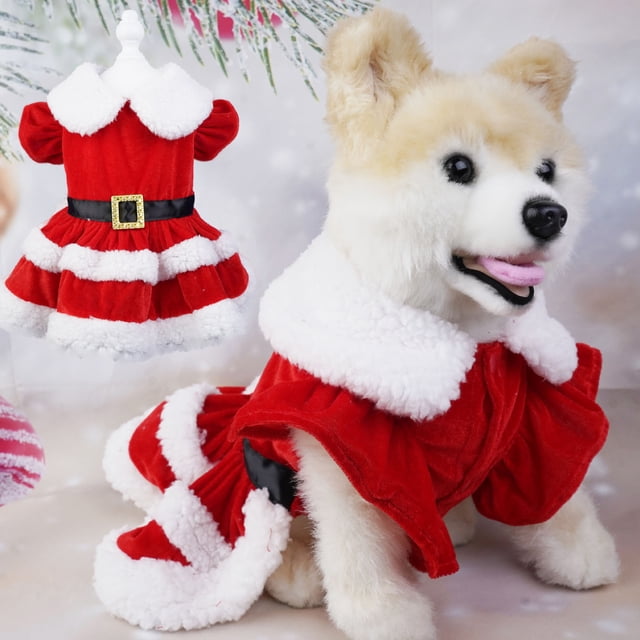 Disfraz De Navidad Para Perros, Ropa De Navidad De Manga Corta Suave Y Cálida Para Mascotas, Traje De Navidad Para Perros Y Gatos