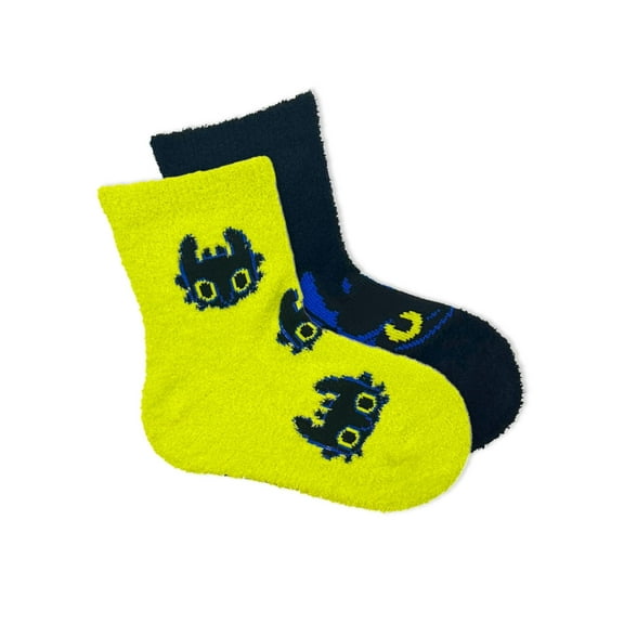 How to Train Your Dragon Boys Cozy Socks, 2-Pack, Sizes S/M-M/L