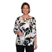 Alfred Dunner Womens Exploded Floral