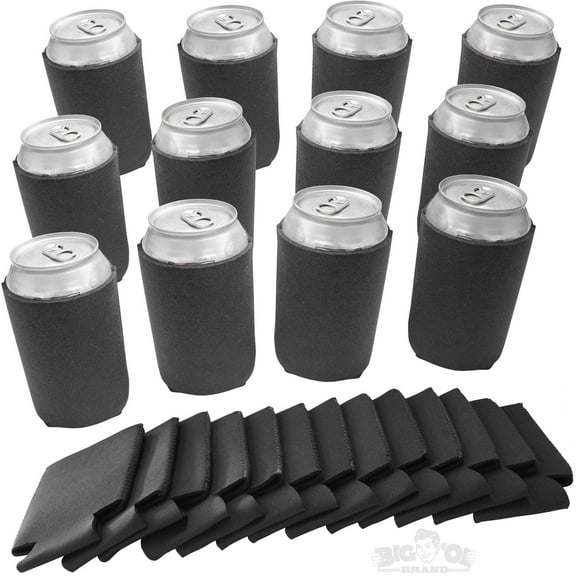 Big Ol' Neoprene Reversible Can Cooler 25 Pack Black