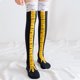 thumbnail image 5 of 1/2/5 pares de calcetines hasta la rodilla para mujer, calcetines divertidos con dibujos animados de garra de pollo, calcetines deportivos informales ajustados de pierna larga para mujer, 5 of 5