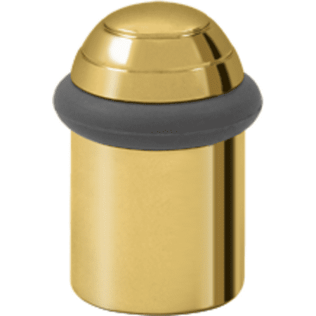 Universal Dome - 2-1/8 Inch Height Solid Brass Round Universal Floor Bumper Dome Cap Lifetime Polished Brass