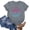 Gray plus size vintage graphic t-shirt a1, variant on Women's Plus Size Vintage Graphic T-Shirt Short Sleeve Loose Fit Casual Beach Tee Summer Vacation Fashion Top, Pink 2XL