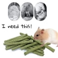 thumbnail image 2 of 80 Piezas de de Hierba Mixta Natural Juguetes para Masticar para Conejillo de Indias Conejo Jerbo Loro Conejito Animales Pequeños, 2 of 8