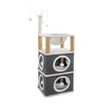 thumbnail image 1 of DOLITY Cat Bed Space Capsule Cat Cube Condos for Grinding Claws Multiple Small Pets Double Layer, 1 of 9