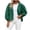 Green, variant on 3/4 Length Sleeve Women Tops Hooded Shirts Womens Hooded Zip Front Breathable Solid Jacket Tops Women Blouses
