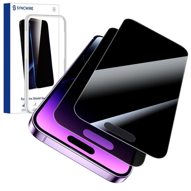 Protector de pantalla de privacidad SYNCWIRE para iPhone 14 Pro Max de 6.7 pulgadas