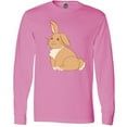thumbnail image 3 of Inktastic Easter Cute Floppy Ear Brown Bunny Long Sleeve T-Shirt, 3 of 5