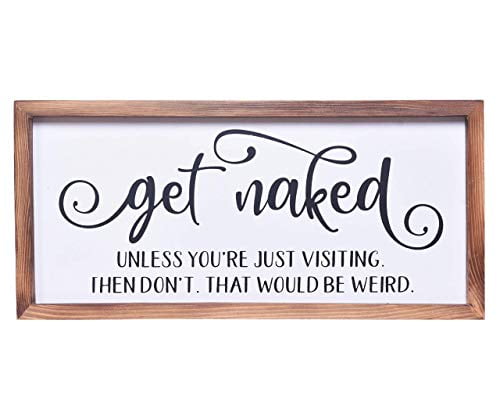 Get Naked Typology Funny Print Bathroom Wall Art Stylish Home Décor 