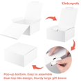 thumbnail image 4 of Cajas de regalo UnicoPak, 8 unidades, 25 x 25 x 13 cm, grandes, blancas, 4 of 7
