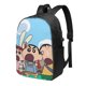 thumbnail image 1 of Mochila de viaje para portátil Crayon Shin-Chan Light Flight, antirrobo con puerto de carga USB, mochila universitaria, gran capacidad para el trabajo, color negro, 17 pulgadas, 1 of 8