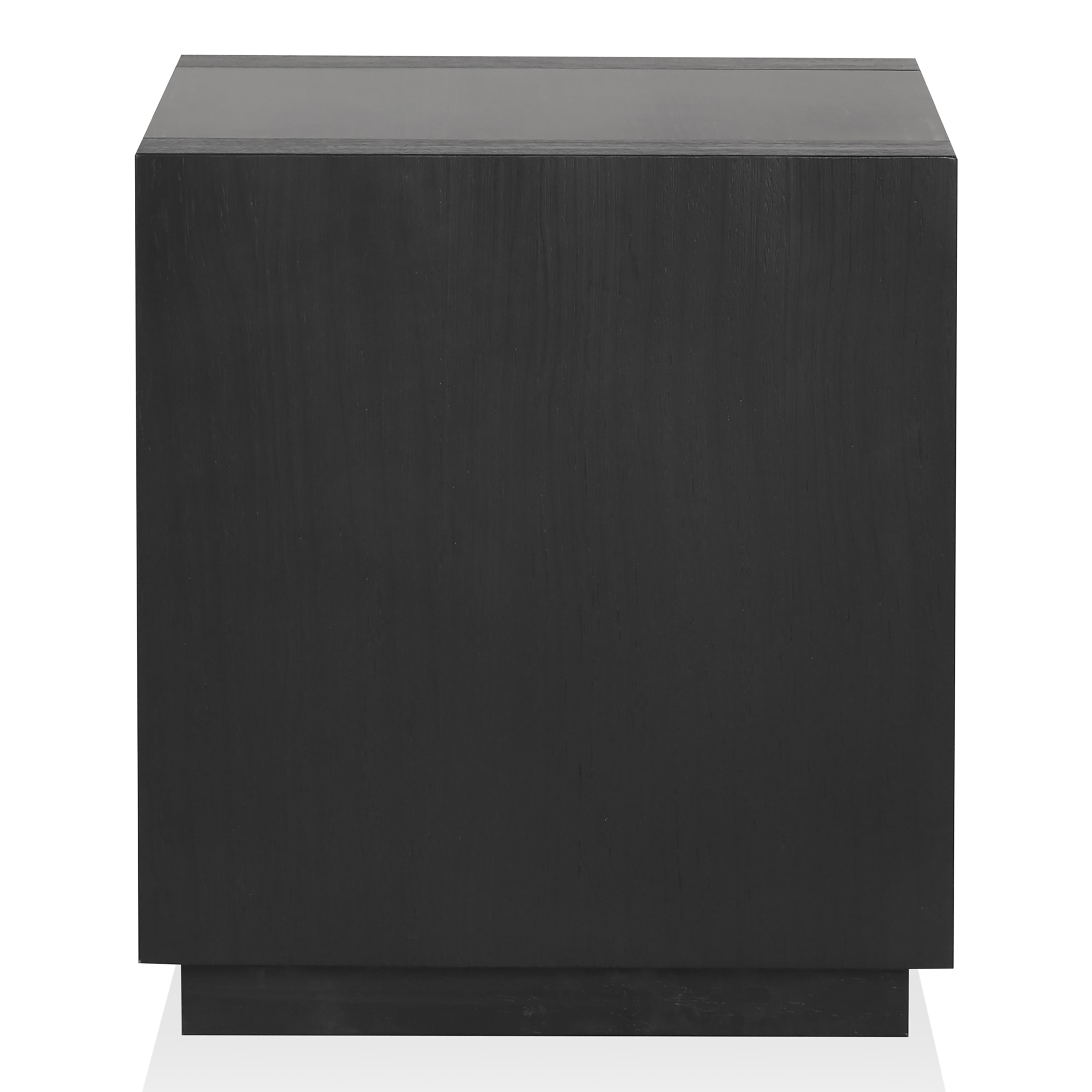 Furniture of America Robbs Modern Bottom Shelf End Table, Black