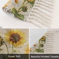 thumbnail image 5 of Bedroom Rug Carpet 3'x 5', Sunflower Farmhouse Washable Floor Carpet with Tassels, Spring Summer Retro Floral Butterflies Elegant Soft Floor Rug Mat for Patio, Balcony, Laundry, Room Decor, 5 of 9