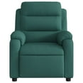 thumbnail image 5 of vidaXL Fauteuil Inclinable de Massage Tissu Vert Foncé, 5 of 5