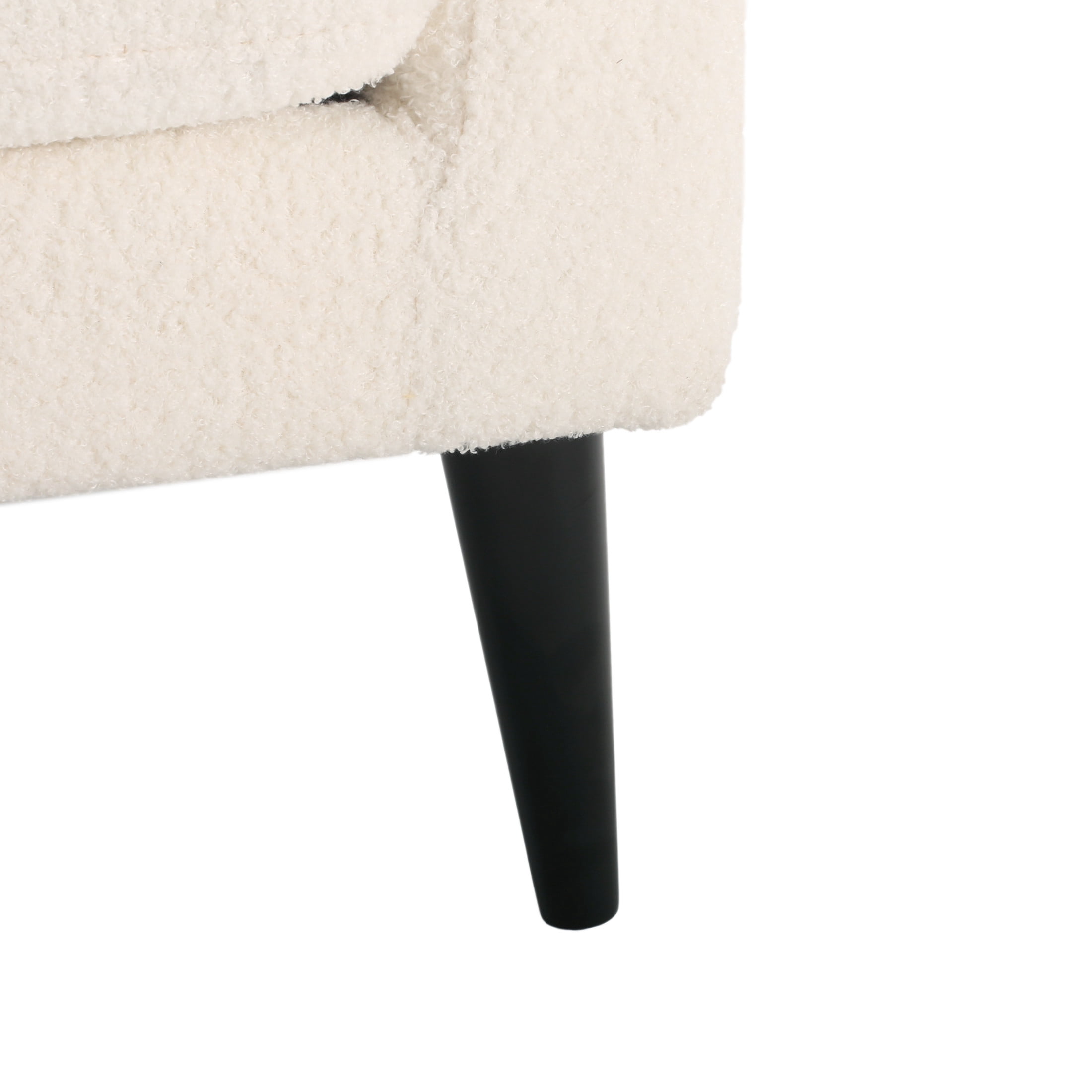 Noble House Modern Fabric Loveseat Indoor Seating  for Living Room,Bedroom,Apartment recommended, White