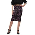 thumbnail image 1 of Moomaya Jupe en Poly Spandex Jupe Crayon Imprimée Grande Taille Vêtements d'Été, 1 of 6