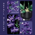 thumbnail image 4 of 666Pcs Purple Butterfly Orchid Building Blocks, Artificial Everlasting Flower in Pot, DIY Desktop Home Decor, Gift for Birthday Valentine's Christmas, 4 of 5