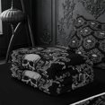 thumbnail image 5 of meiyoeat Edgy Skull Zipper Full Size Comforter Sets with Fitted Sheet and 2 Pillowcases,Intricate Damask Zipper Bedding Set For Adults,Gray Black,Black Reversible,4-Piece, 5 of 7