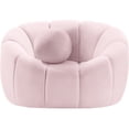 thumbnail image 4 of Meridian Furniture Elijah Pink Velvet Chair, 4 of 9