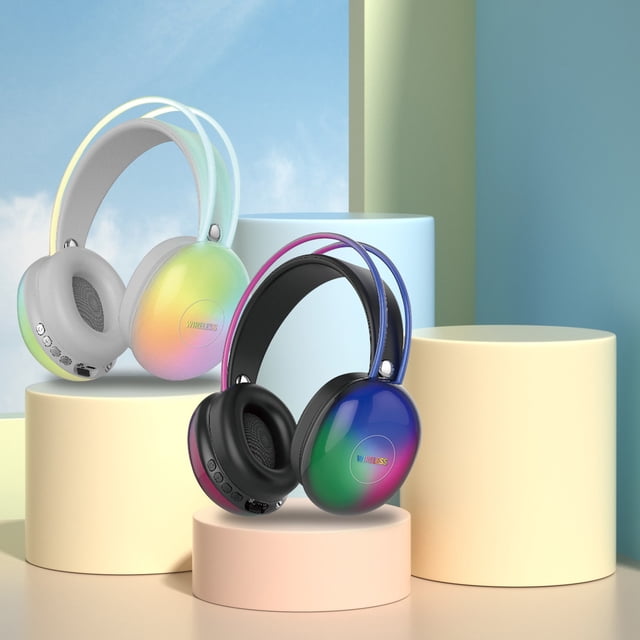 Ganfancp Bt500 Nuevo Auricular Bluetooth Inalámbrico Luz Auricular Bluetooth Hd Calidad de Sonido Comercio Exterior Ráfaga Aliento Luz Tarjeta Estéreo Rebajas Flash Deals 1X Auricular Bluetooth