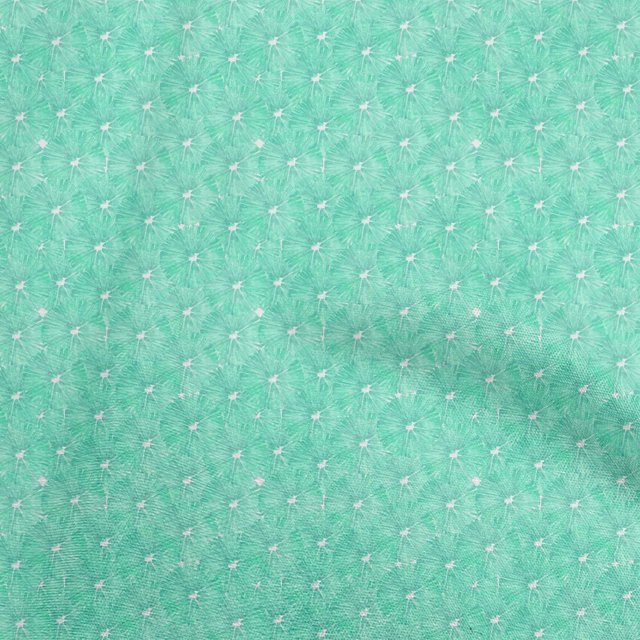 oneOone Tissu Coton Vert Mer Aquarelle Matériel de Robe Tissu Imprimé Tissu au Mètre 56 Pouces de Large