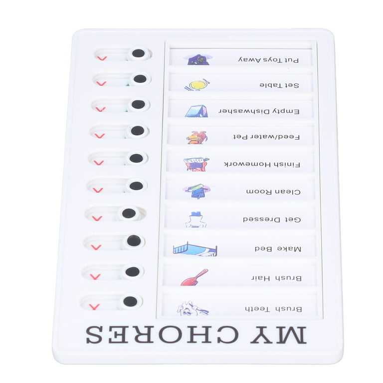 Chore Chart Memo Checklist Board Check Items And Form Good Habit For  Friends Children Students Gift